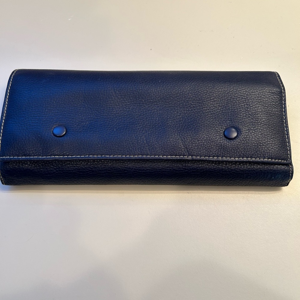 Vintage Dopp Blue LeatherJewel Roll